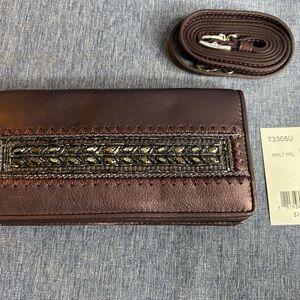 Brighton wallet with strap - brand new never